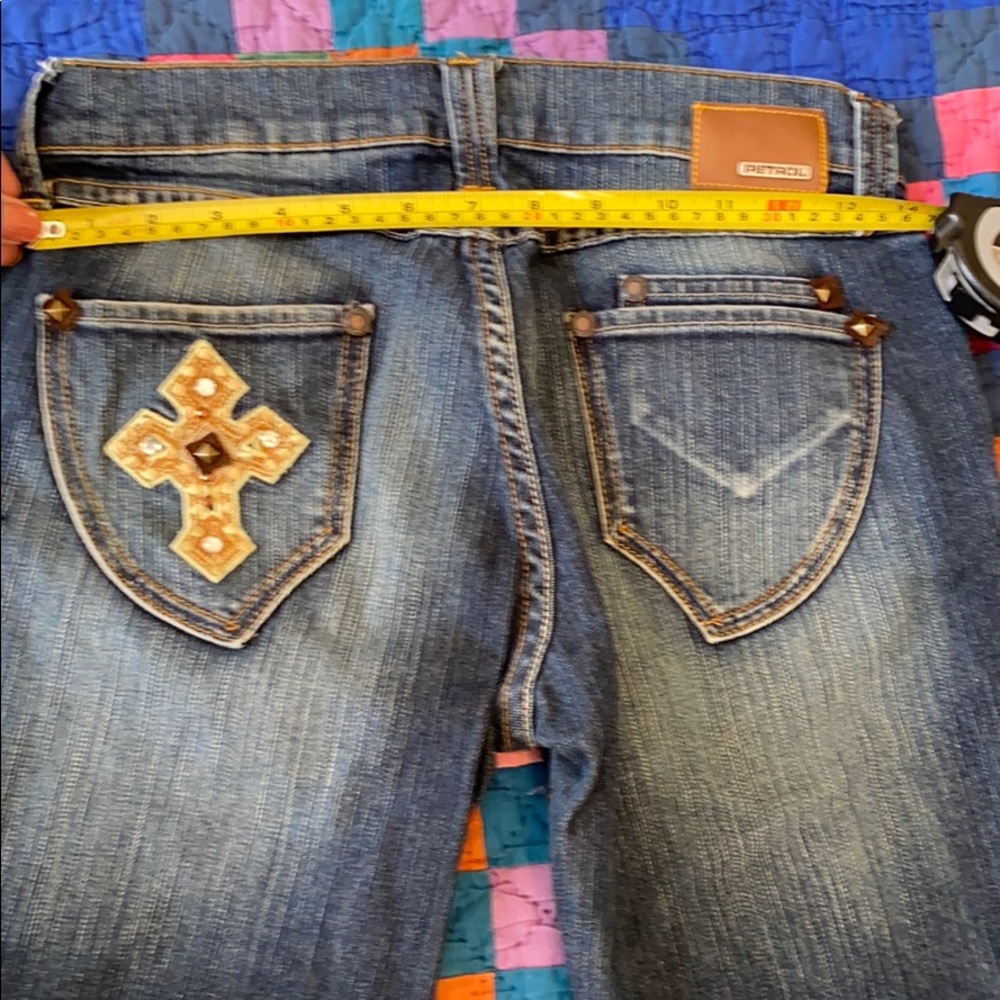 EUC PETROL JEANS 29 X 32 PETROL CAMERON